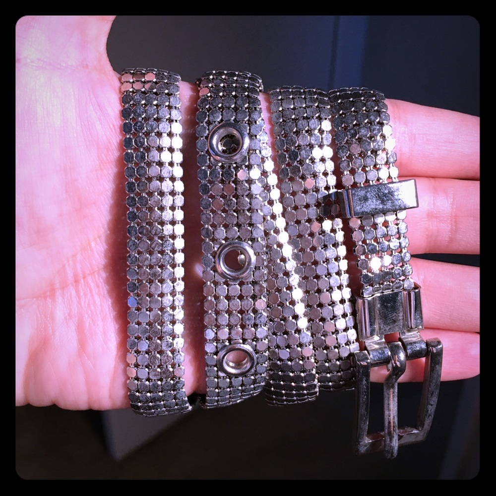 Silver Skinny Belt